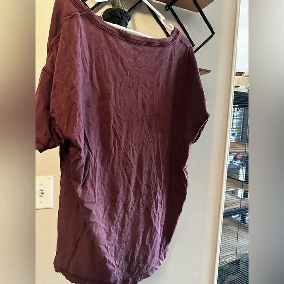 COPY - Aerie Off the Shoulder Pocket Tee - Picture 5 of 6